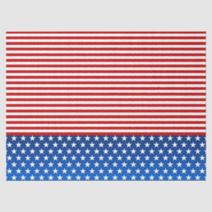 Amerikanische Flagge stilisiert Seidenpapier