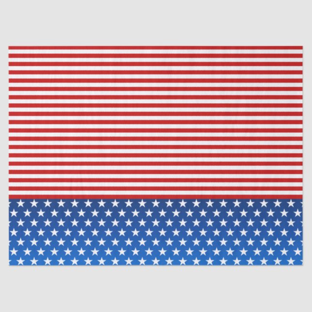 Amerikanische Flagge stilisiert Seidenpapier (Vorderseite)