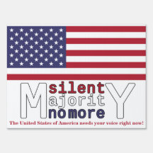 Amerikanische Flagge Stille Mehrheit nicht mehr Ya