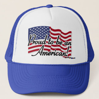 Amerikanische Flagge - Stolz als Amerikaner Truckerkappe