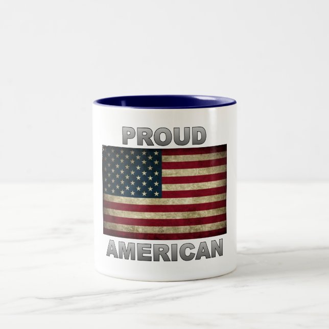 Amerikanische Flagge - stolz auf Amerika - Tasse (Mittel)