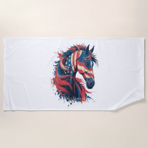 Amerikanische Flagge Strandtuch