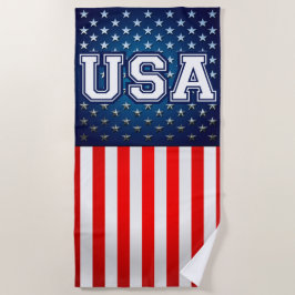 Amerikanische Flagge Strandtuch