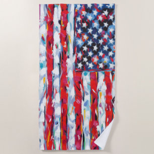 Amerikanische Flagge Strandtuch
