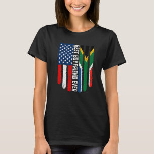 Amerikanische Flagge Südafrikanische Flagge Bester T-Shirt