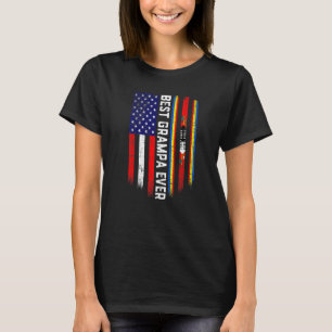 Amerikanische Flagge & Swasiland Flag Beste Grampa T-Shirt