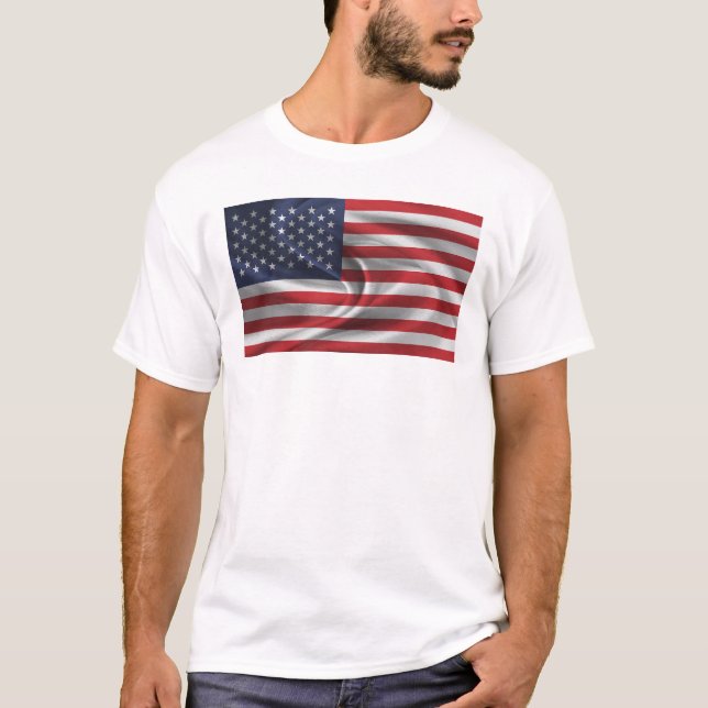 Amerikanische Flagge T-Shirt (Vorderseite)