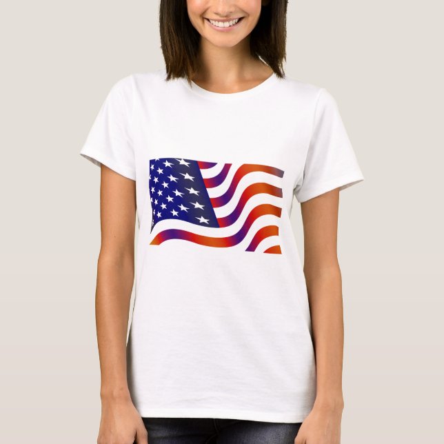 Amerikanische Flagge T-Shirt (Vorderseite)