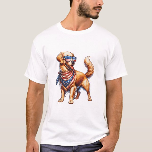 Amerikanische Flagge T-Shirt (Vorderseite)