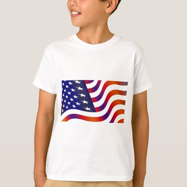 Amerikanische Flagge T-Shirt (Vorderseite)
