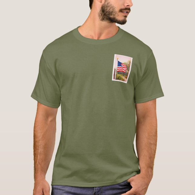 Amerikanische Flagge T-Shirt (Vorderseite)