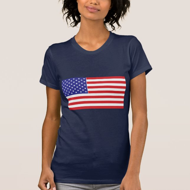 Amerikanische Flagge T-Shirt (Vorderseite)