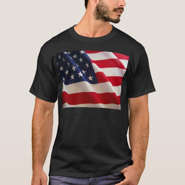 Amerikanische Flagge T-Shirt (Vorderseite)