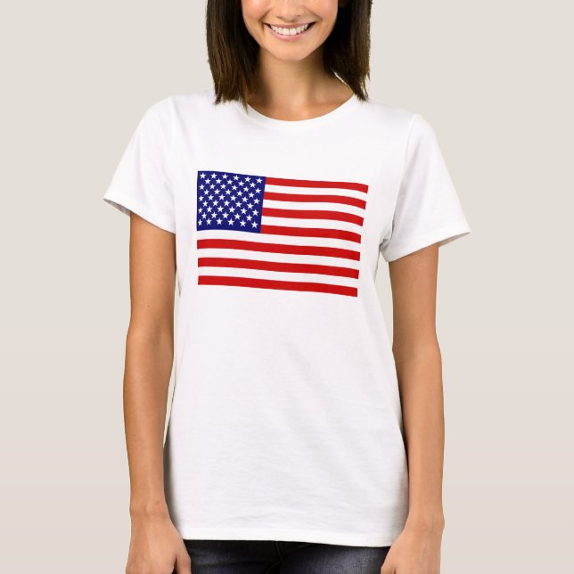 Amerikanische Flagge T-Shirt (Vorderseite)
