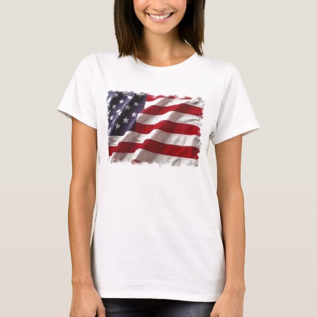 Amerikanische Flagge T-Shirt (Vorderseite)