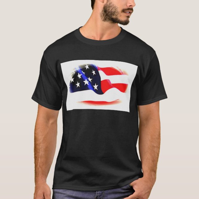 Amerikanische Flagge T-Shirt (Vorderseite)