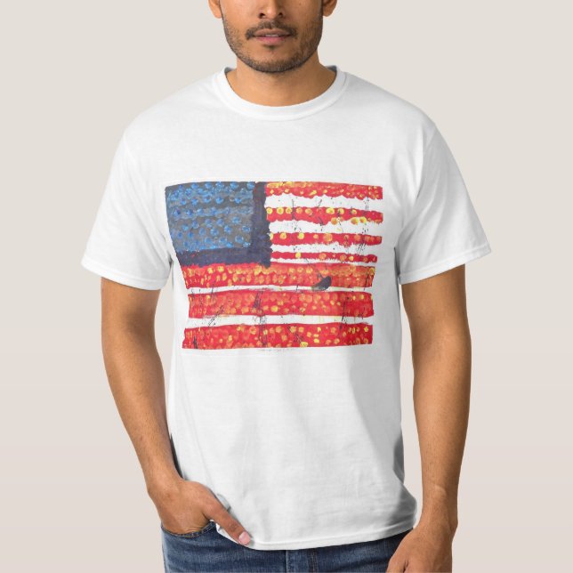 Amerikanische Flagge T-Shirt (Vorderseite)