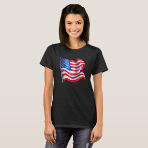 Amerikanische Flagge - T - Shirt der Frauen