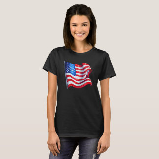 Amerikanische Flagge - T - Shirt der Frauen