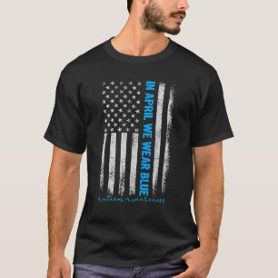 Amerikanische Flagge T-Shirt im April tragen wir b
