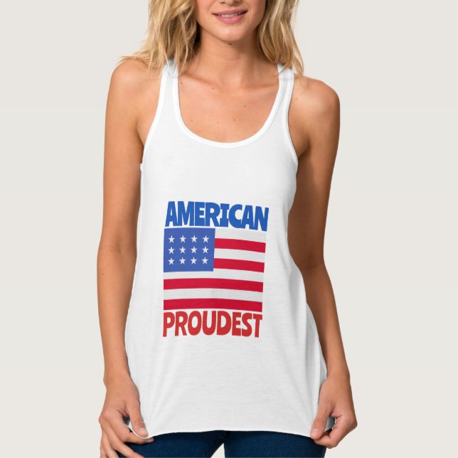 Amerikanische Flagge Tank Top (Vorderseite)