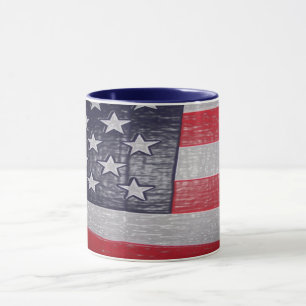 Amerikanische Flagge Tasse