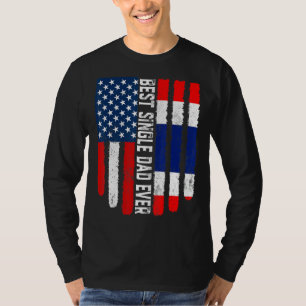 Amerikanische Flagge & Thailändische Flagge Bester T-Shirt