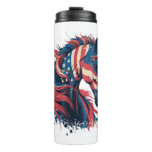 Amerikanische Flagge Thermosbecher