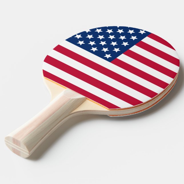 Amerikanische Flagge Tischtennis Schläger (Rückseitenansicht)