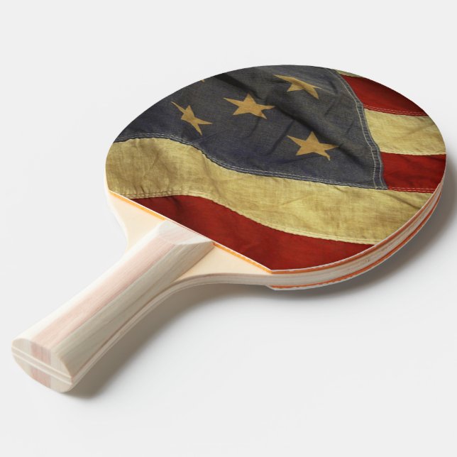 Amerikanische Flagge Tischtennis Schläger (Rückseitenansicht)