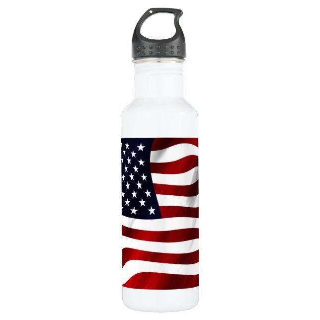 Amerikanische Flagge Trinkflasche (Vorderseite)