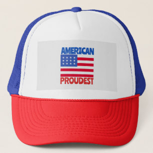 Amerikanische Flagge Truckerkappe