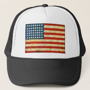 Amerikanische Flagge Truckerkappe