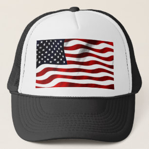 Amerikanische Flagge Truckerkappe