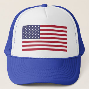 Amerikanische Flagge Truckerkappe
