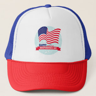 Amerikanische Flagge Truckerkappe