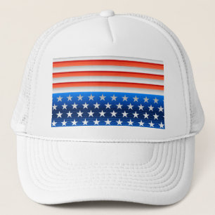 Amerikanische Flagge Truckerkappe