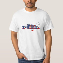 Amerikanische Flagge Trump Fisch T-Shirt