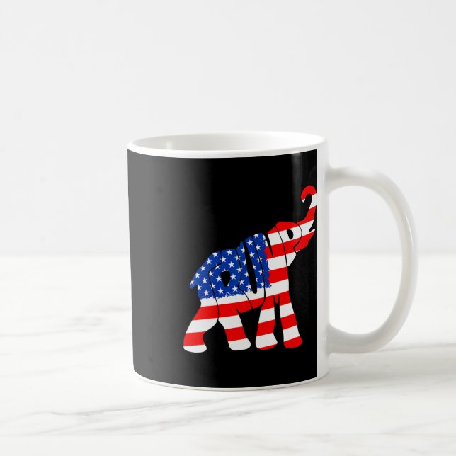 Amerikanische Flagge Trump Kaffeetasse (Rechts)