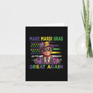 Amerikanische Flagge Trump macht Mardi Gras wieder Karte