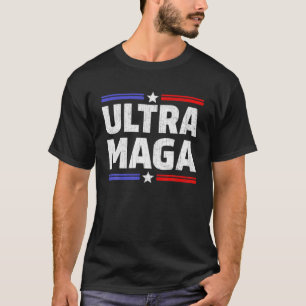 Amerikanische Flagge Ultra Mega Trump Unterstützer T-Shirt