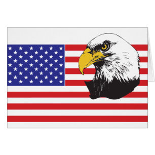 Amerikanische Flagge und Adler