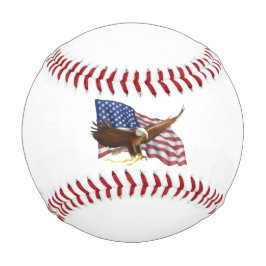 Amerikanische Flagge und Adler Baseball