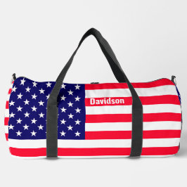Amerikanische Flagge und Adler Duffle Bag