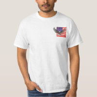 Amerikanische Flagge und Adler-Linie Art Gott segn