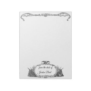 Amerikanische Flagge und Adler Notizblock