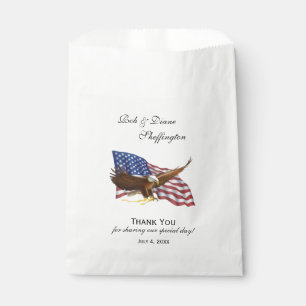 Amerikanische Flagge und Adlerbeutel Geschenktütchen