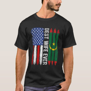 Amerikanische Flagge und beste Ehefrau je Fahne T-Shirt