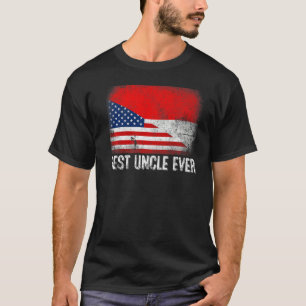 Amerikanische Flagge und beste Flagge für Indonesi T-Shirt