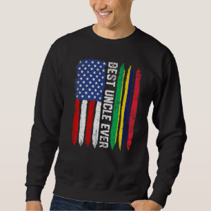 Amerikanische Flagge und beste Flagge für Mauritiu Sweatshirt